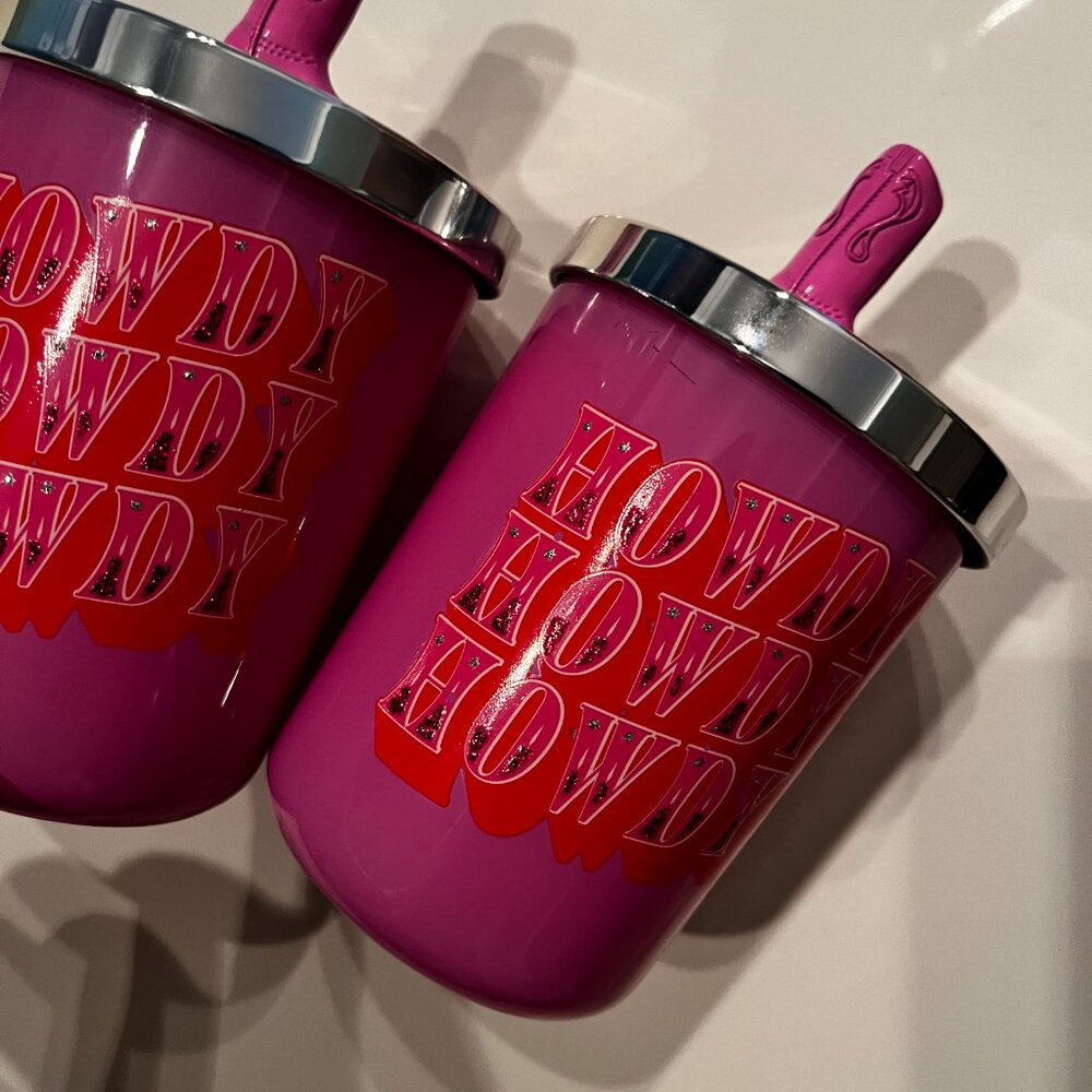 Scented Candles (Set of 2 Wild Sage Pink / Cowboy Themed‎ Candles) (NEW)